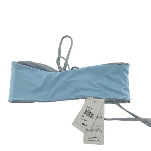 L*Space Sky Blue Dawn Bikini Top L - Picture 7 of 10